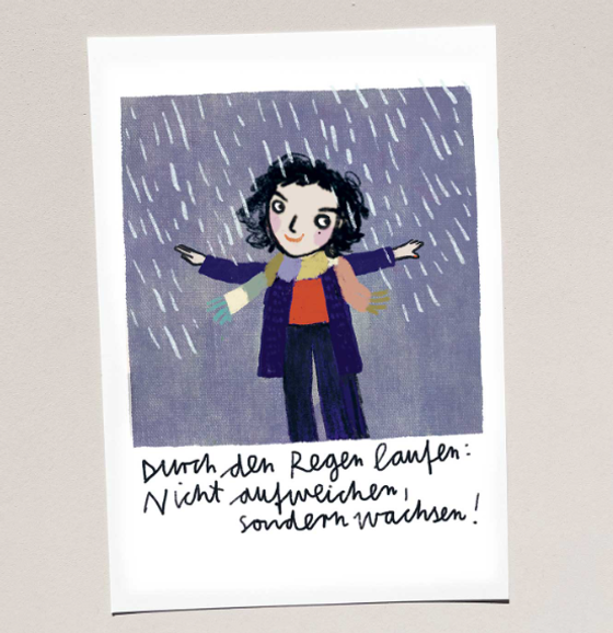 Silke Schmidt Mini Druck Regen