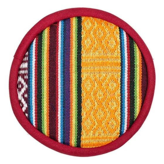 Klangschalenkissen flach - Tribal Design 10,5cm