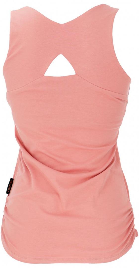 Yoga-Top aus Bio-Baumwolle Lotus - apricot