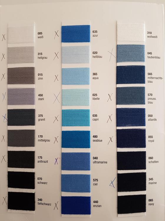 Baumwoll-Acryl-Garn Bobbel – d=100 m Einheit