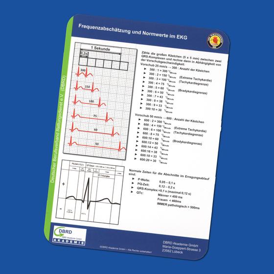 Taschenkarte EKG-Beurteilung