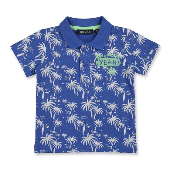 Poloshirt "Sun Fun", reine Baumwolle, blau