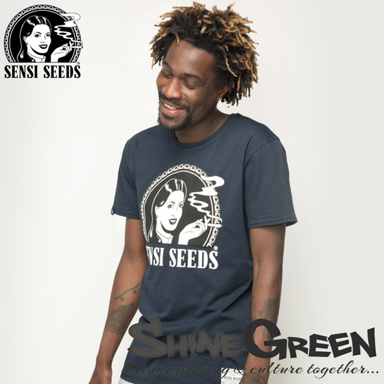 T-Shirt, Sensi Seeds®, Original Logo, Navy, Promo 1
