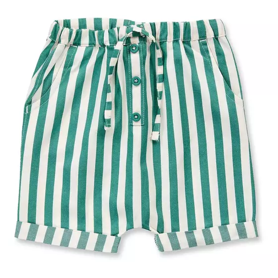 Sense Organics Shorts Lei Emerald Green Stripes