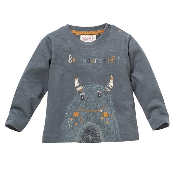 People wear Organic Langarmshirt Großes Monster Ozean