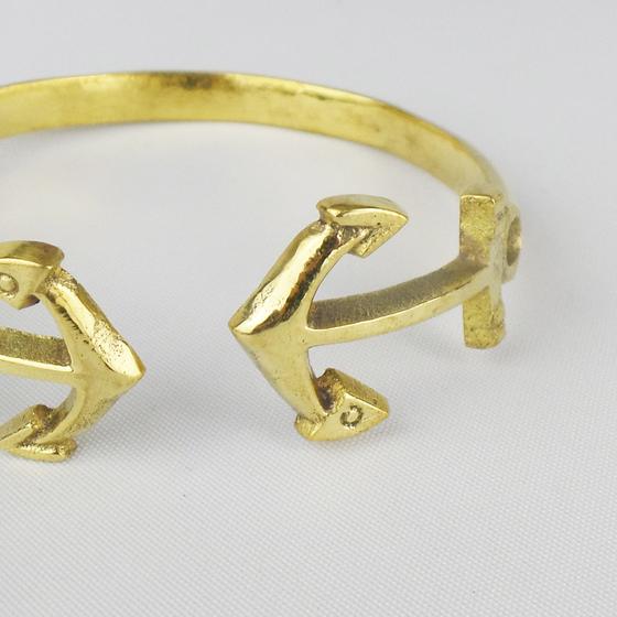 goldmarie Armreif ANKER Messing