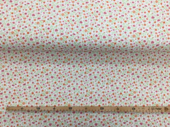 Musselin Blümchen rot