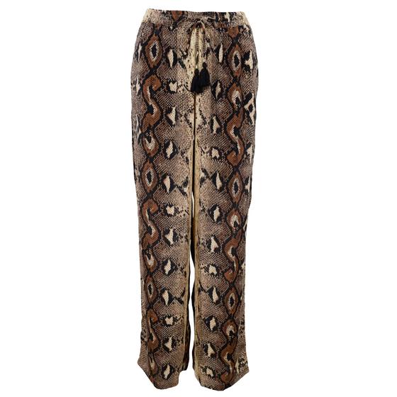 BLACK COLOUR Hose BCLuna Schlangenmuster 39177-PY - cappuccino-beige-schwarz