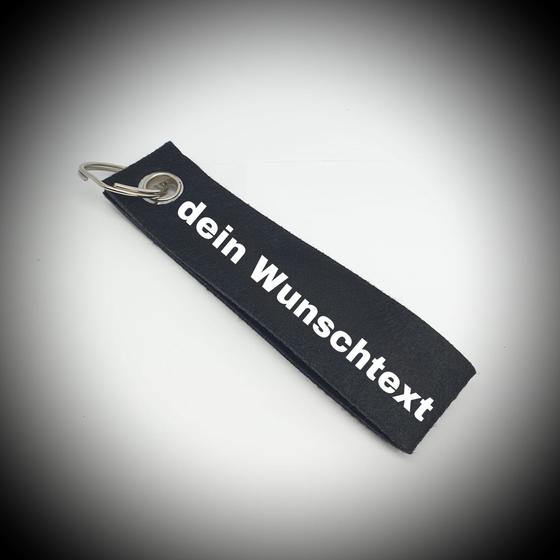 Schlüsselanhänger mit Wunschtext
