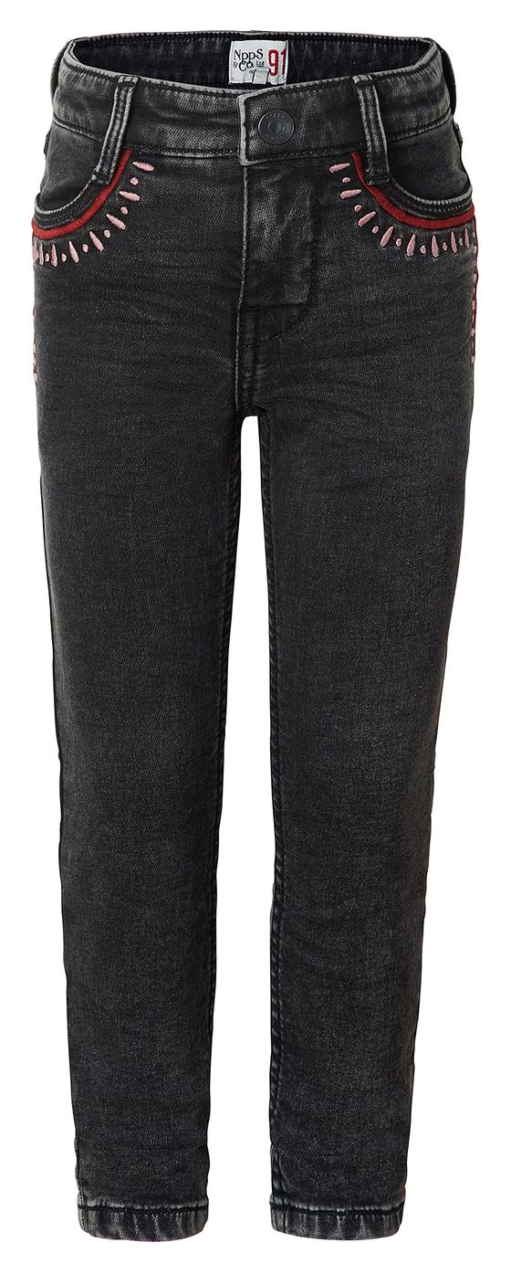 Jeans mit Stickerei, Skinny Fit, stretchig