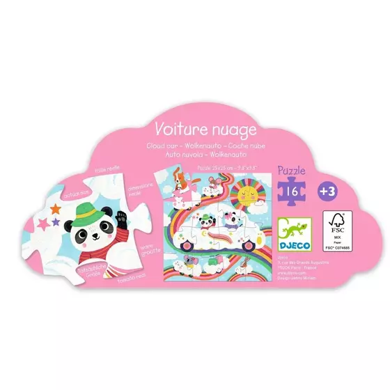 Djeco Puzzle Wolkenauto 16 Teile