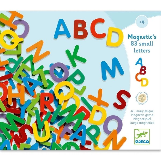 Magnetspiel mit 83 Buchstaben