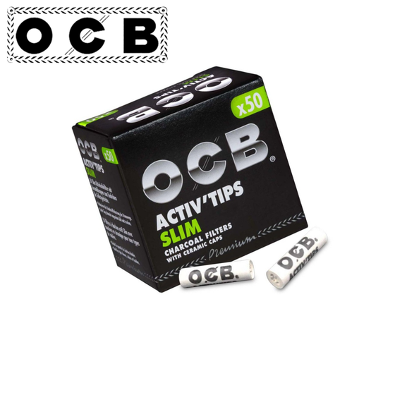 Aktivkohlefilter, OCB® ,Activ Tips, Slim, 50er