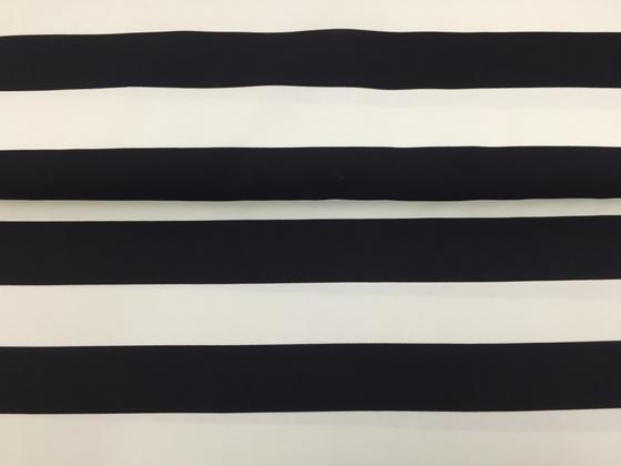 Canvas Streifen schwarz/creme