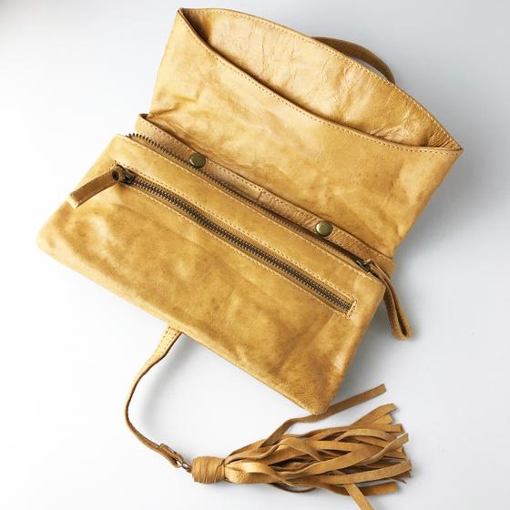 goldmarie Handtasche & Portemonnaie SNAKE WALLET camel