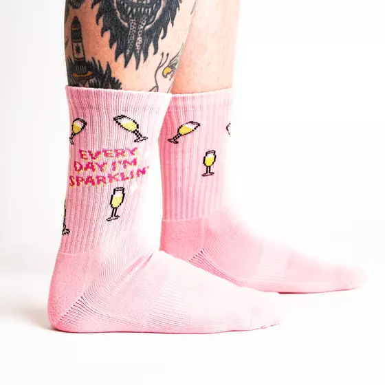 SOCK it to me Strümpfe EVERYDAY I'M SPARKLIN' R0036 - rosa