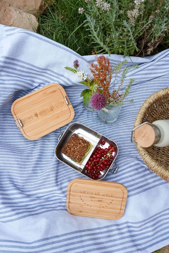 Lässig Lunchbox Edelstahl Bamboo Garden Explorer