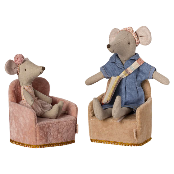 Maileg Klappstuhl Maus Rose