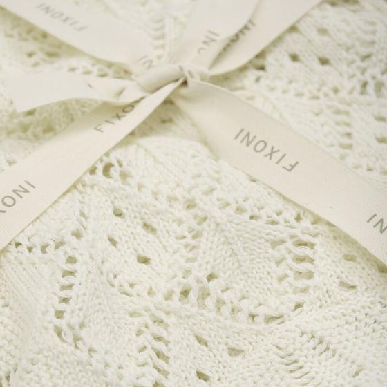 Häkeldecke, Baumwolle, antiqueweiß