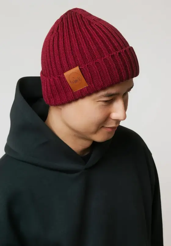 Hat Alkatraz Burgundy 100% Organische Baumwolle