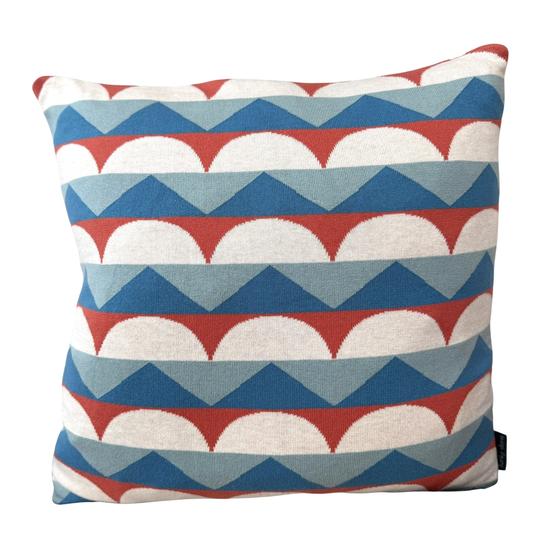 Funky Doris Kissenhülle TOBY BLUE blau hellrot