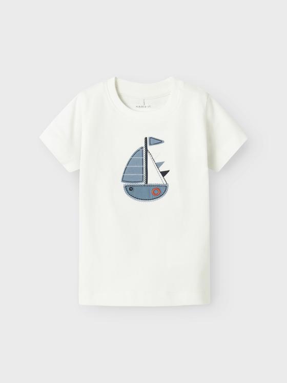 Name It T-Shirt Sailboat Cloud Dancer