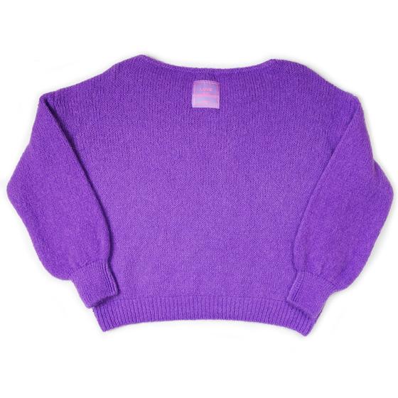 goldmarie Pullover LOVE IS MY SUPERPOWER -- purple 