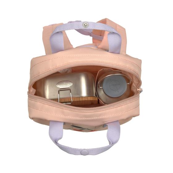 Lässig Kindergartenrucksack Square Little Gang Kirsche Rosa