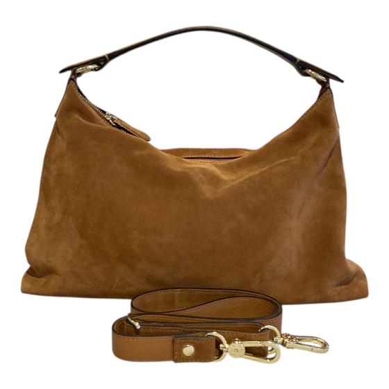 abro ALL IN ONE Hobo bag small, cuoio