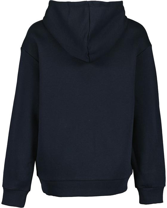Hoodie, Baumwoll-Mix, grau-nachtblau