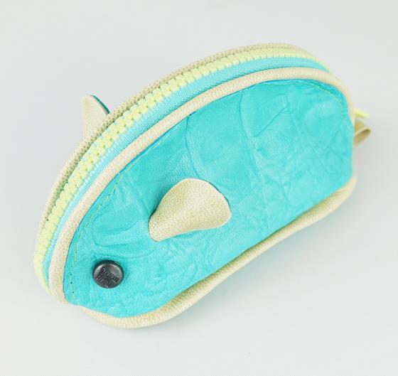 goldmarie Mini Bag MAUS Lederreste recycelt - mint-gelb 