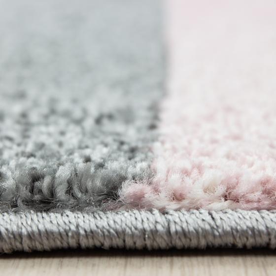 Lucca 160 x 230 cm siyah pembe