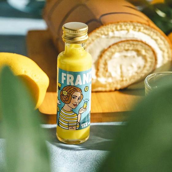 FRANZI Zitronenrollen Likör - 20ml - VEGAN