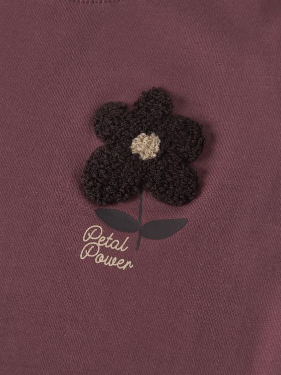 Name It Langarmshirt Blume Violett