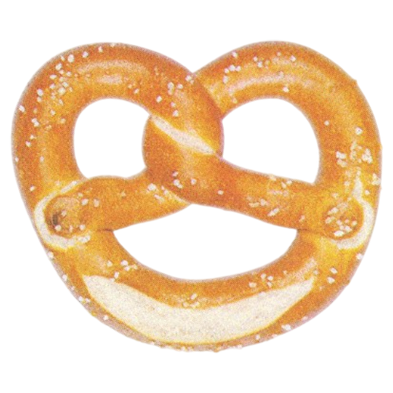 Risodruck Postkarte Bretzel