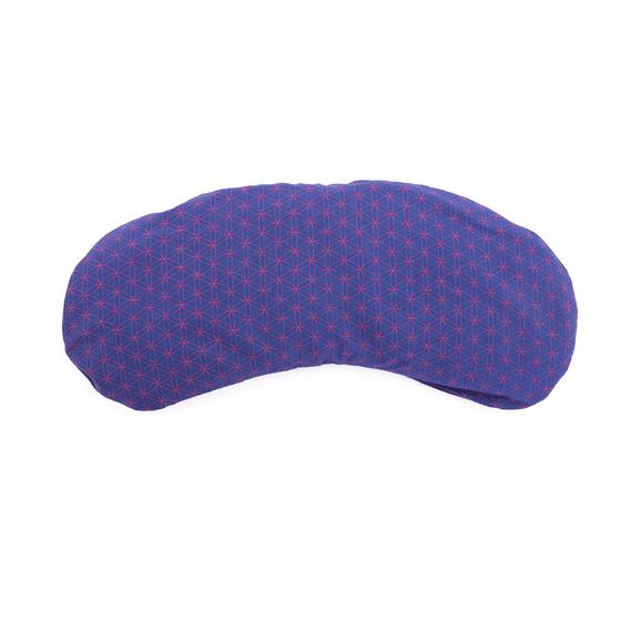 Augenkissen Baumwolle, vegan blau-violett (Blume des Lebens)