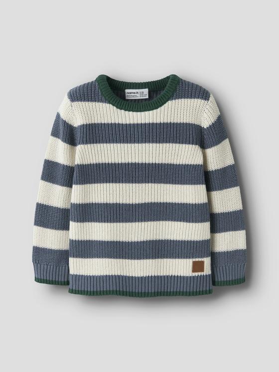 Name It Strickpullover Blockstreifen Mirage Blue