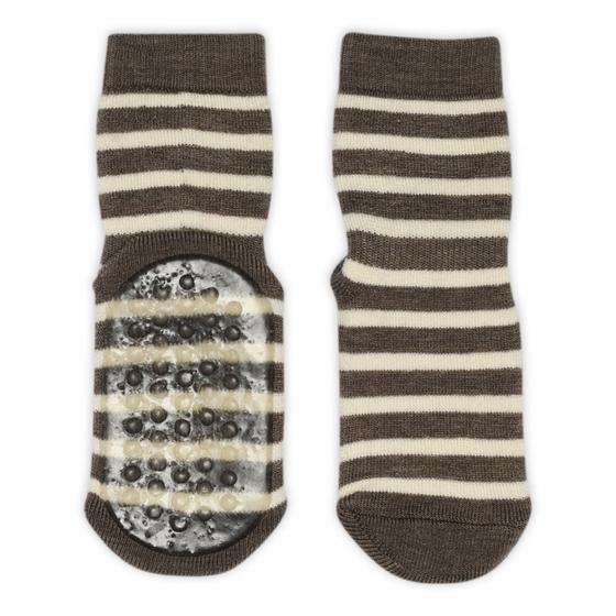 MP Denmark Stoppersocken Merinowolle  Elis Braun Melange