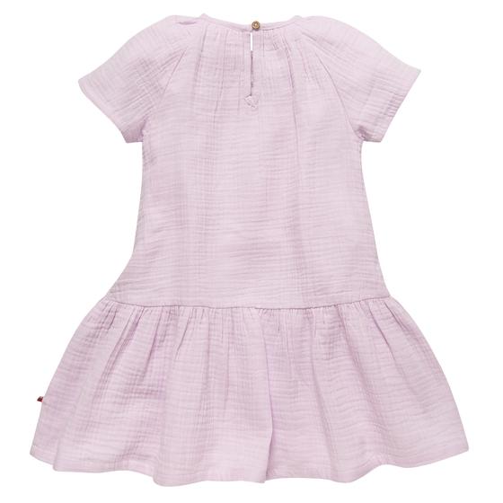 People wear Organic Musselin Kurzarm Kleid Blass Violett
