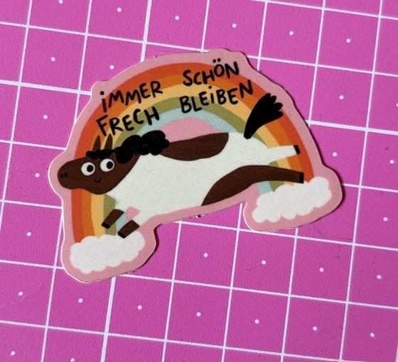 Sticker Frech Bleiben von Slinga Illustration