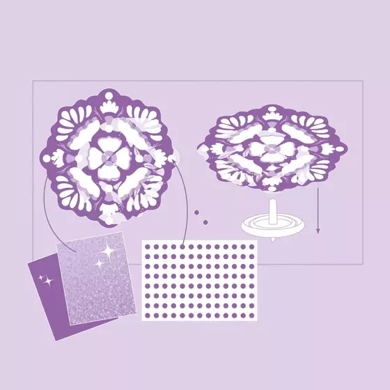 Djeco DIY Kreisel Flower Power