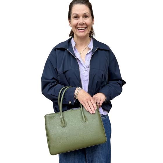 Maxima Handtasche mittel oliv grün