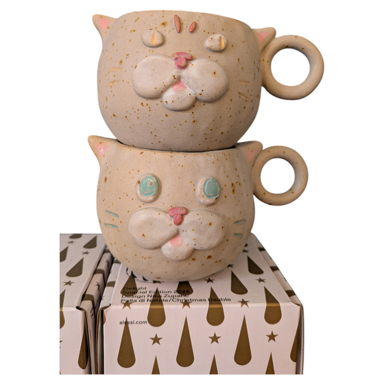 Clcin Keramik Tasse Katze Groß