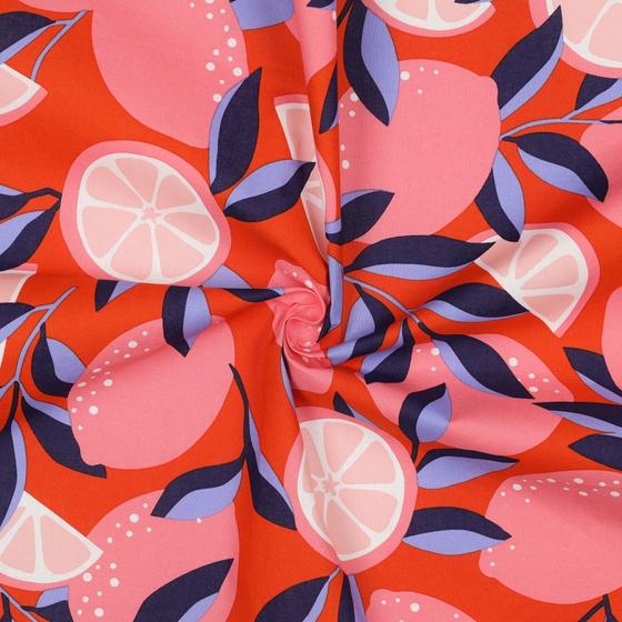 Wachstuch Zitronen orange