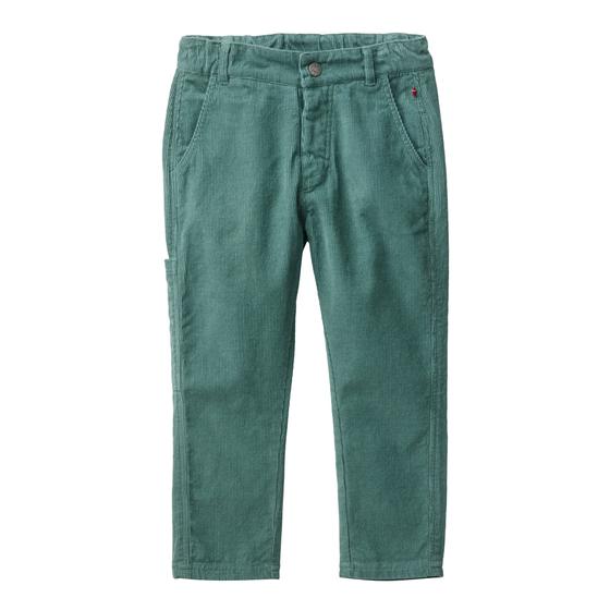People wear Organic Kord Hose Eukalyptus
