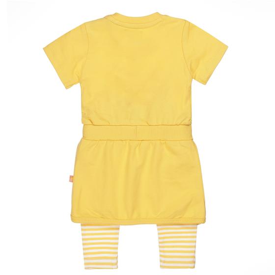 Kleid & Leggings, Baumwolle, gelb