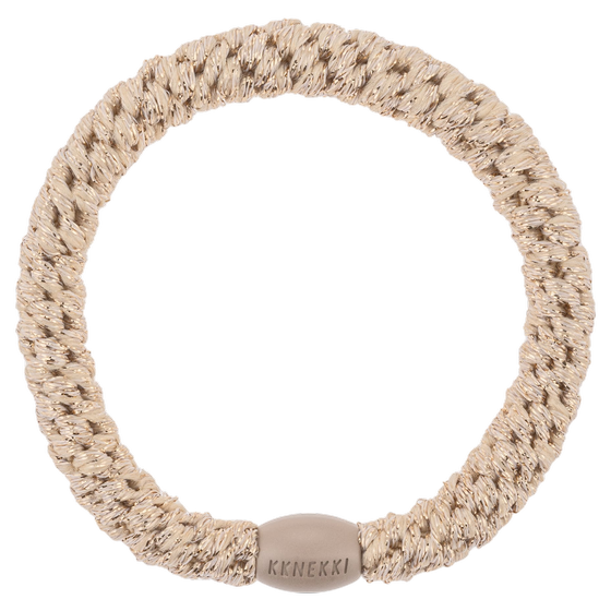 Kknekki Haargummi Beige Glitter
