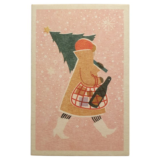 Minigruß Weihnachtseinkauf