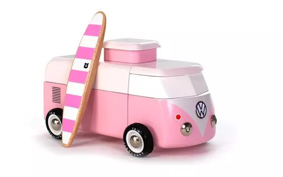 VW Beach Bus Pink von Candylab