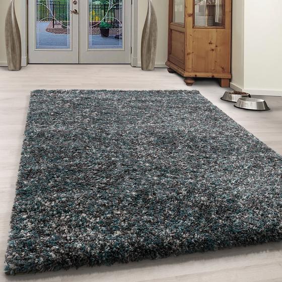 Enjoy Shaggy gri mavi 160 x 230 cm